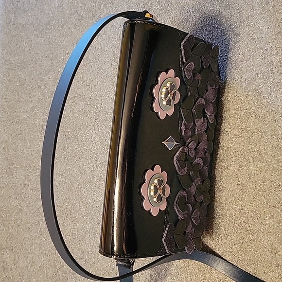 Kate Spade med. flap shoulder/crossbody bag Zibbi nightcap, blue owl - Picture 2 of 13